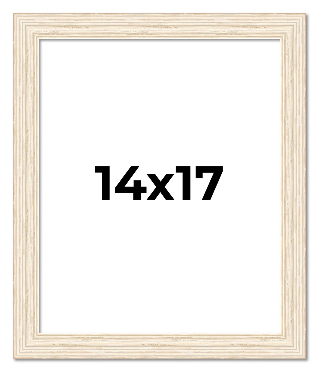 14x17 Wide Barnwood Picture Frame with UV-Resistant Acrylic & Acid Free Backing, Available in 6 Paint Finishes - Grey, Brown, White, and Black